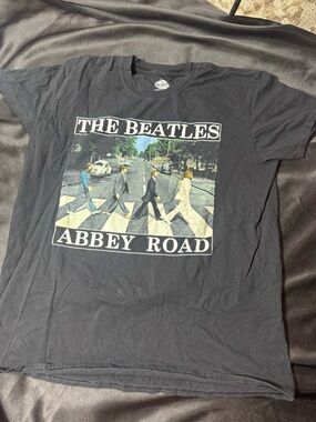 The Beatles Black Abbey Road Graphic Tee